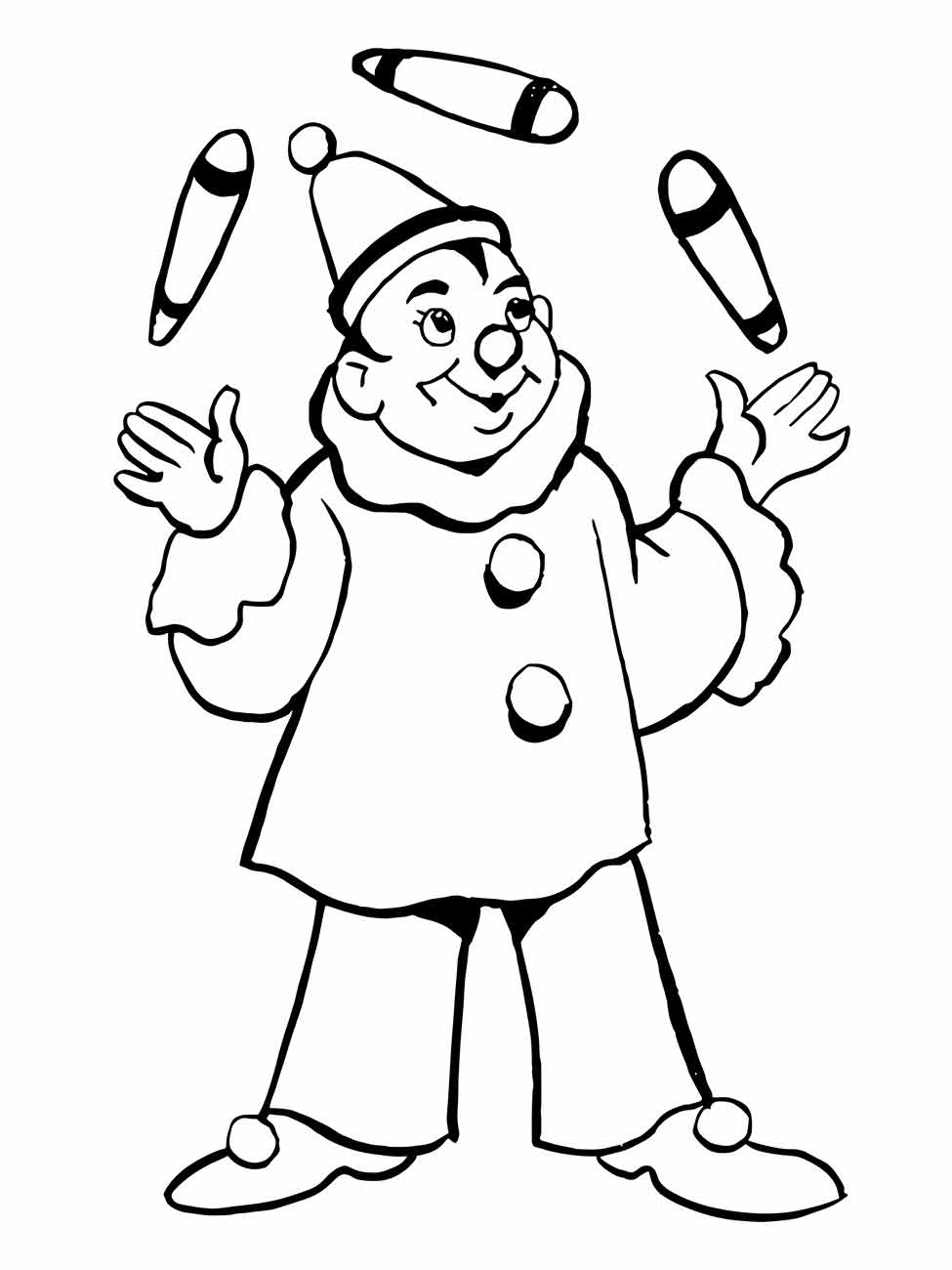 Clown coloring page (24)