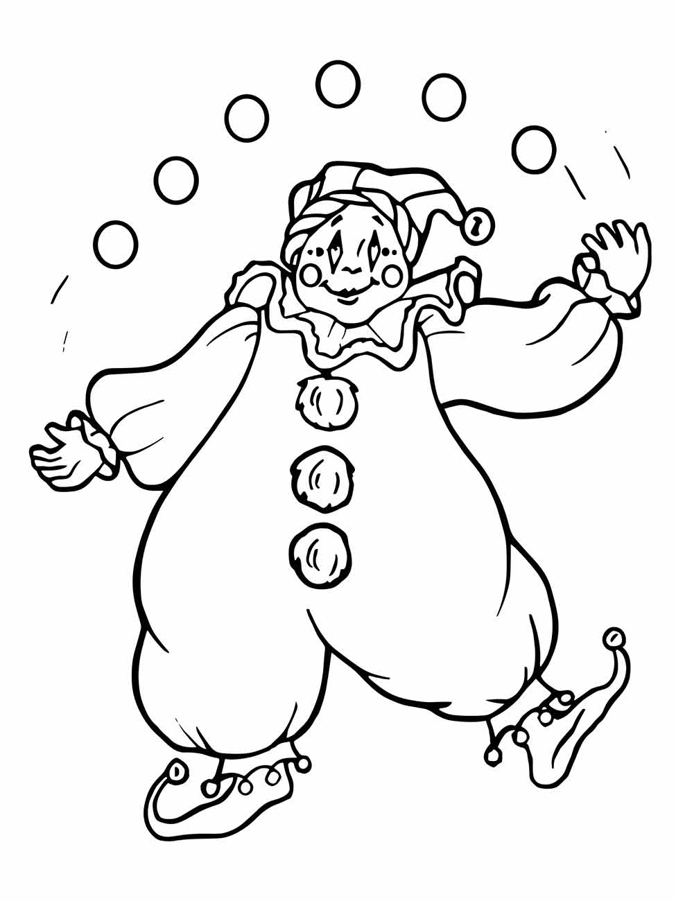 Clown coloring page (25)