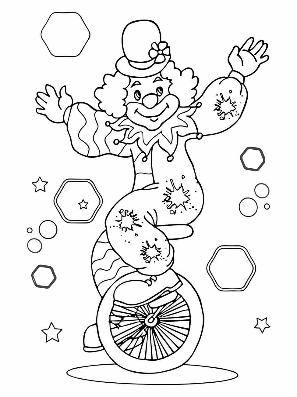 Clown coloring page (27)