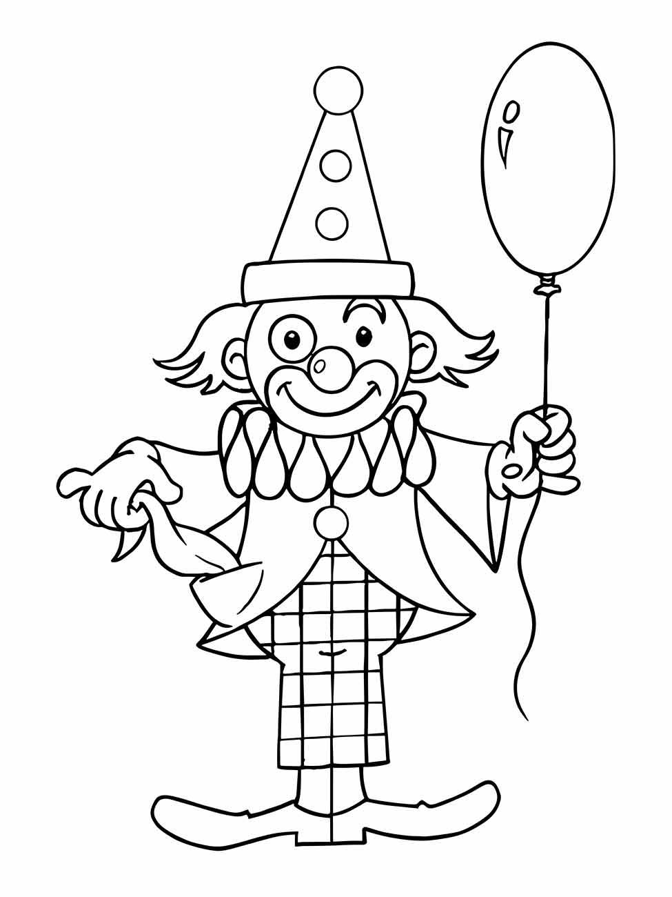 Clown coloring page (28)