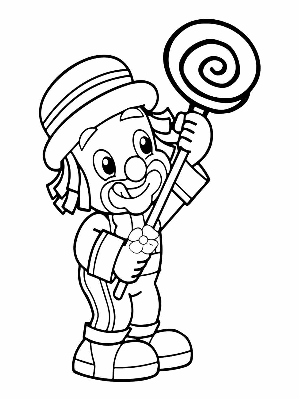 Clown coloring page (29)