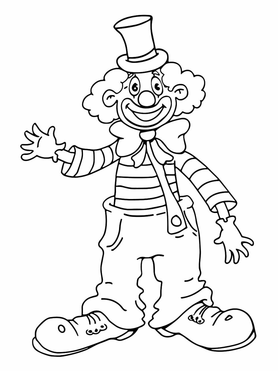 Clown coloring page (31)