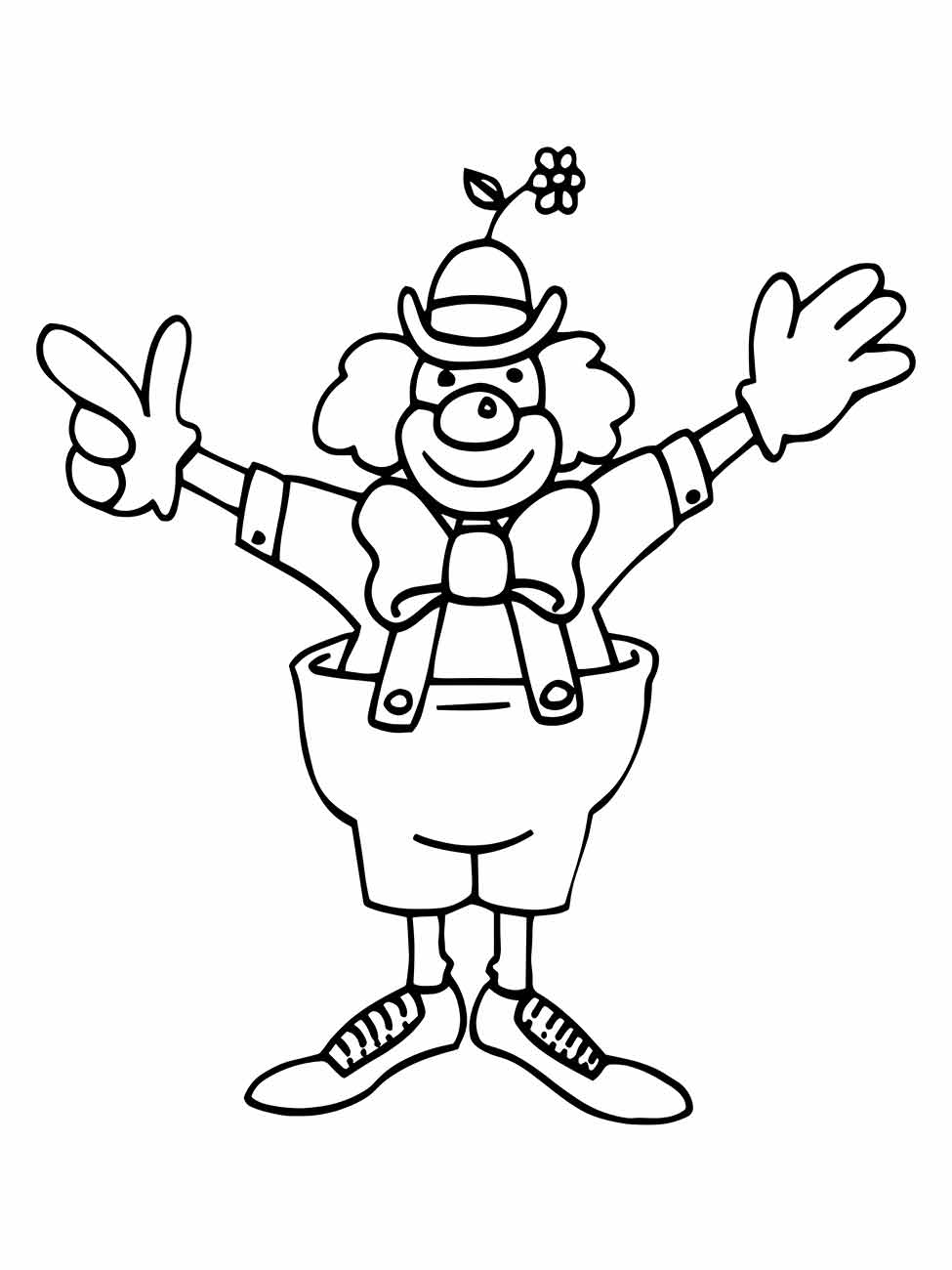 Clown coloring page (32)