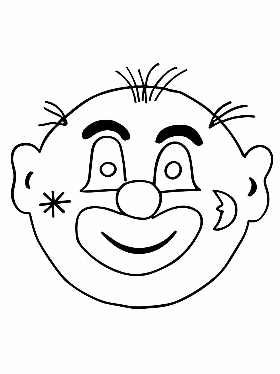 Clown coloring page (33)