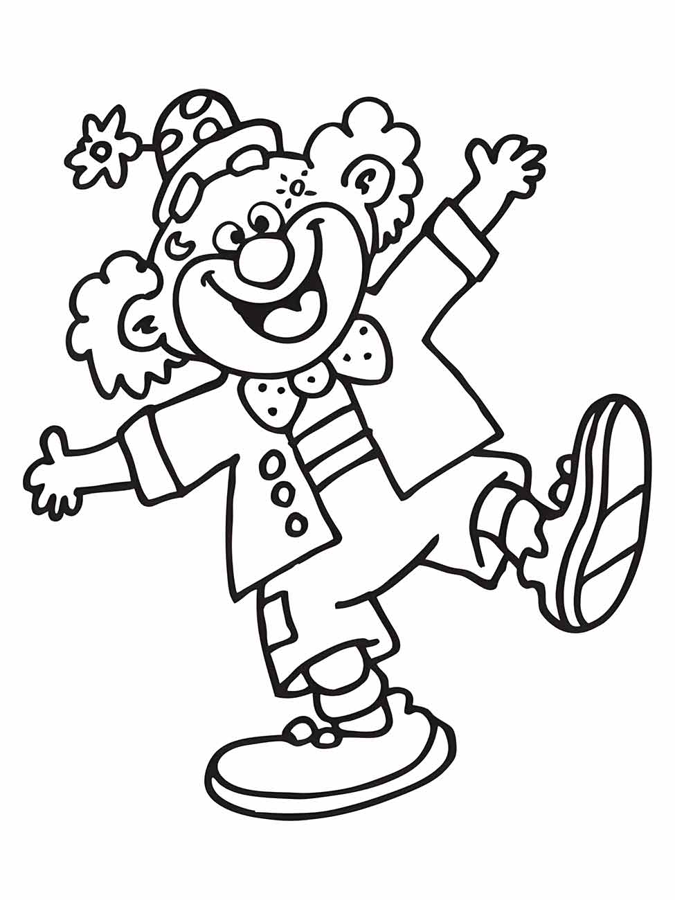 Clown coloring page (37)