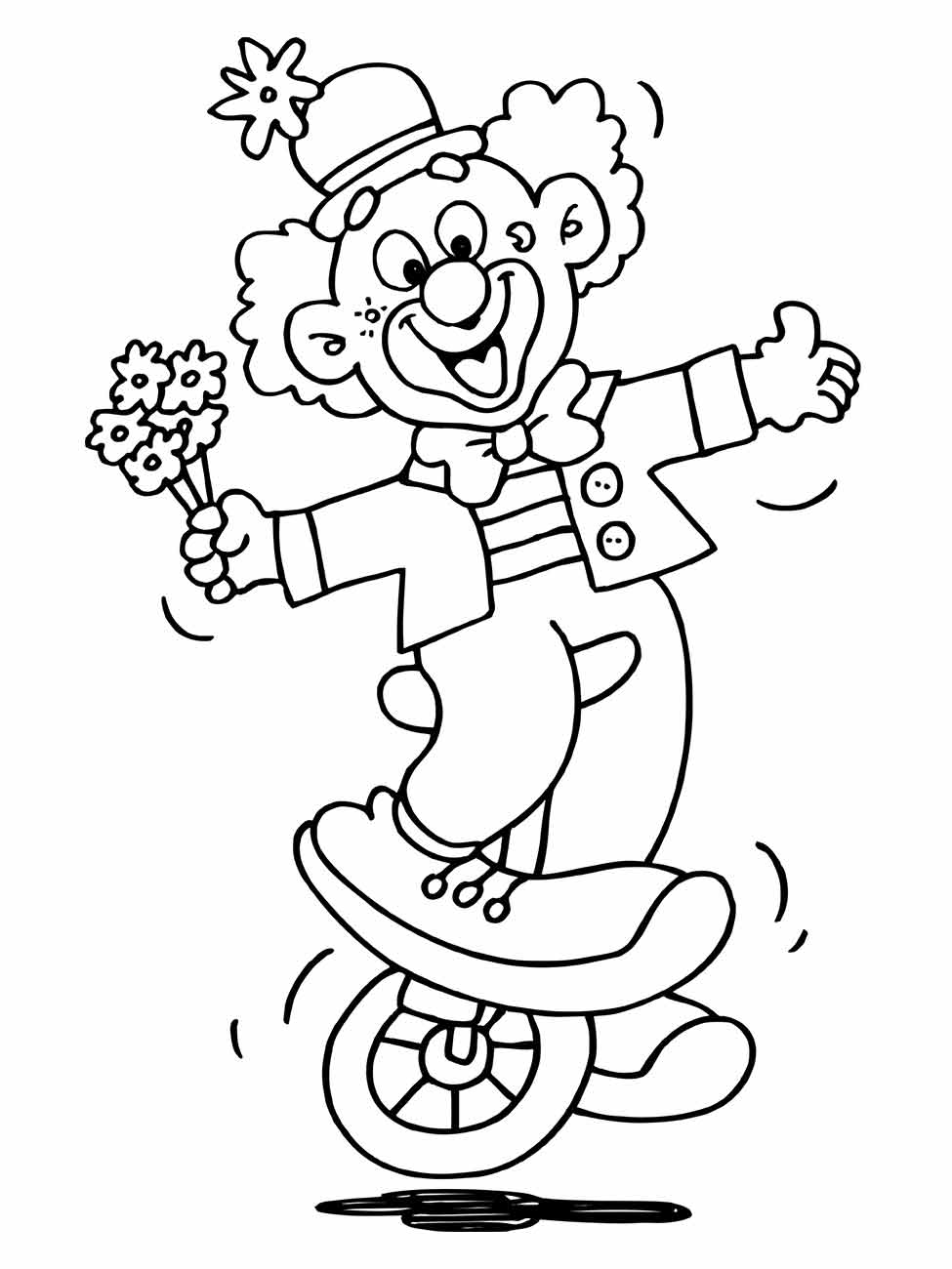 Clown coloring page (38)