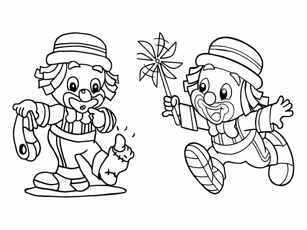 Clown coloring page (4)