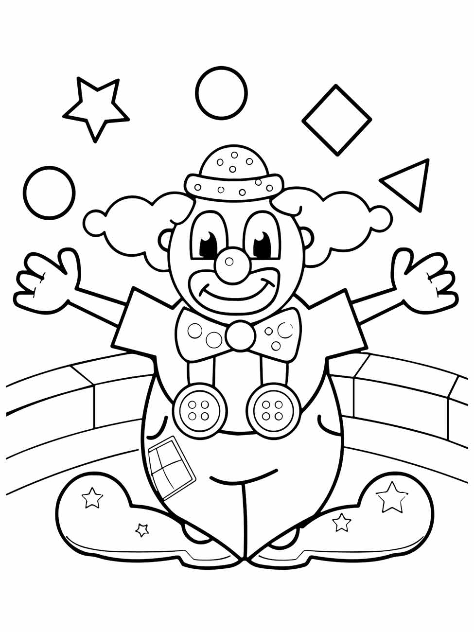 Clown coloring page (40)