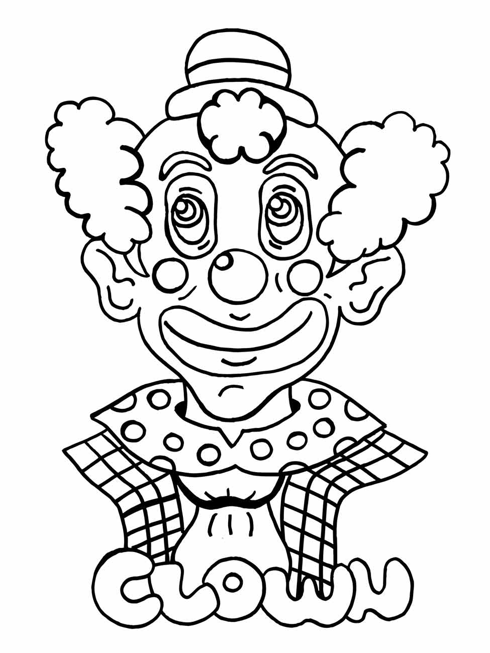 Clown coloring page (43)