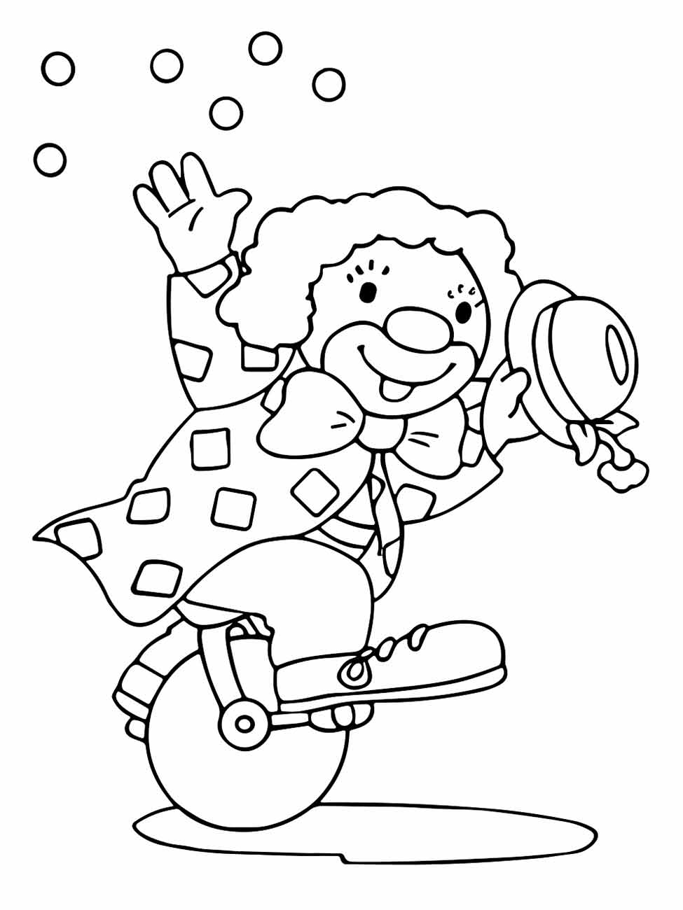 Clown coloring page (44)