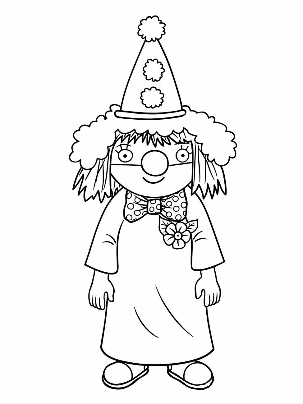 Clown coloring page (45)