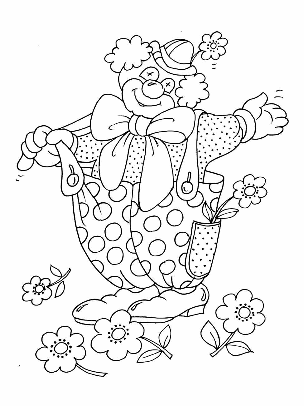 Clown coloring page (46)