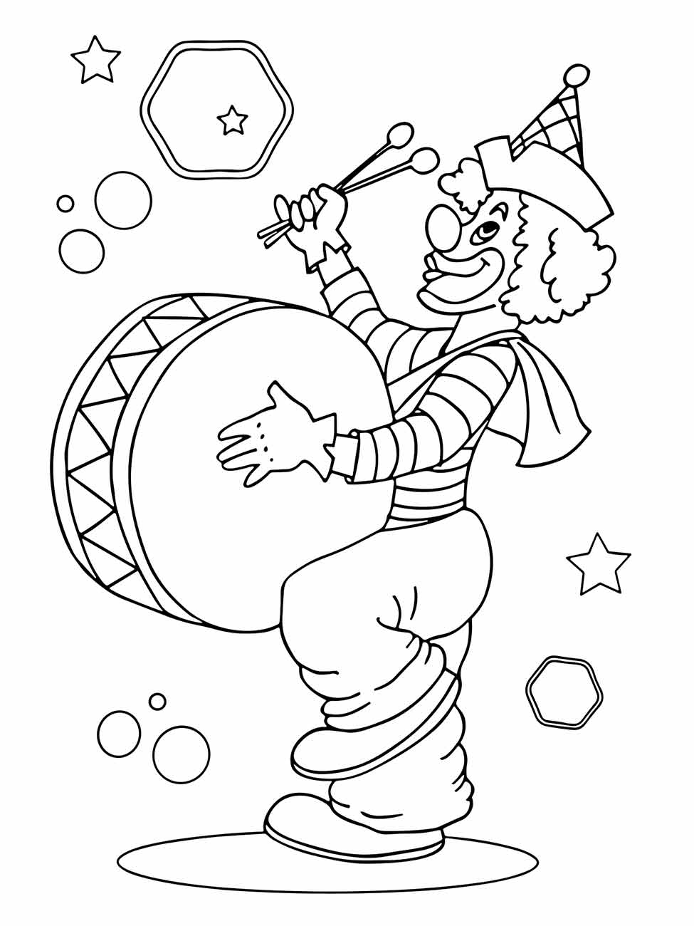 Clown coloring page (48)