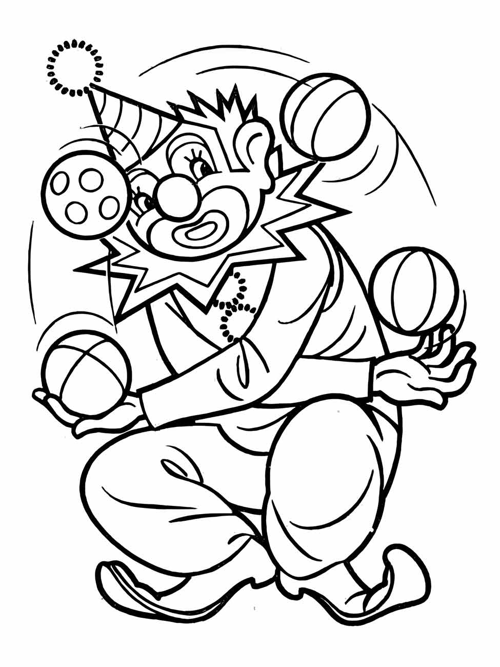 Clown coloring page (49)