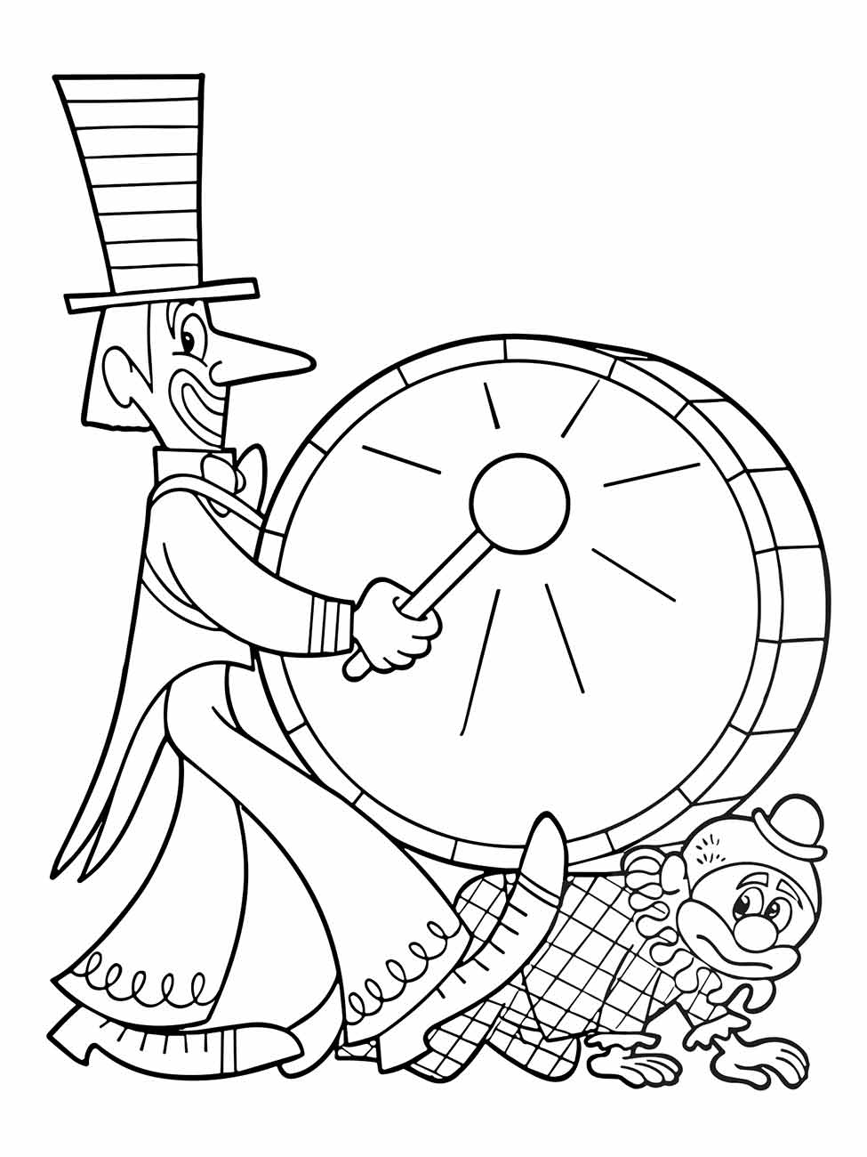 Clown coloring page (50)