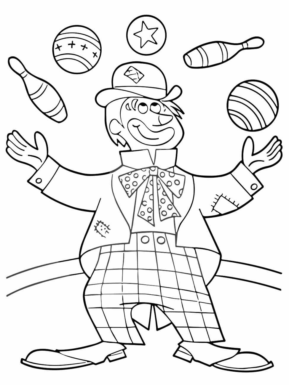 Clown coloring page (51)