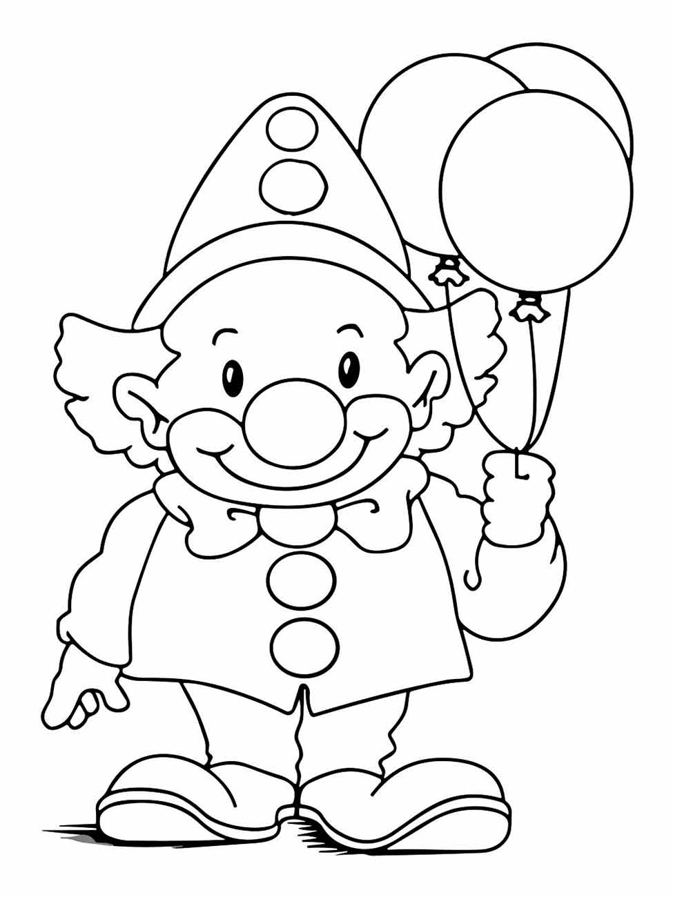 Clown coloring page (54)