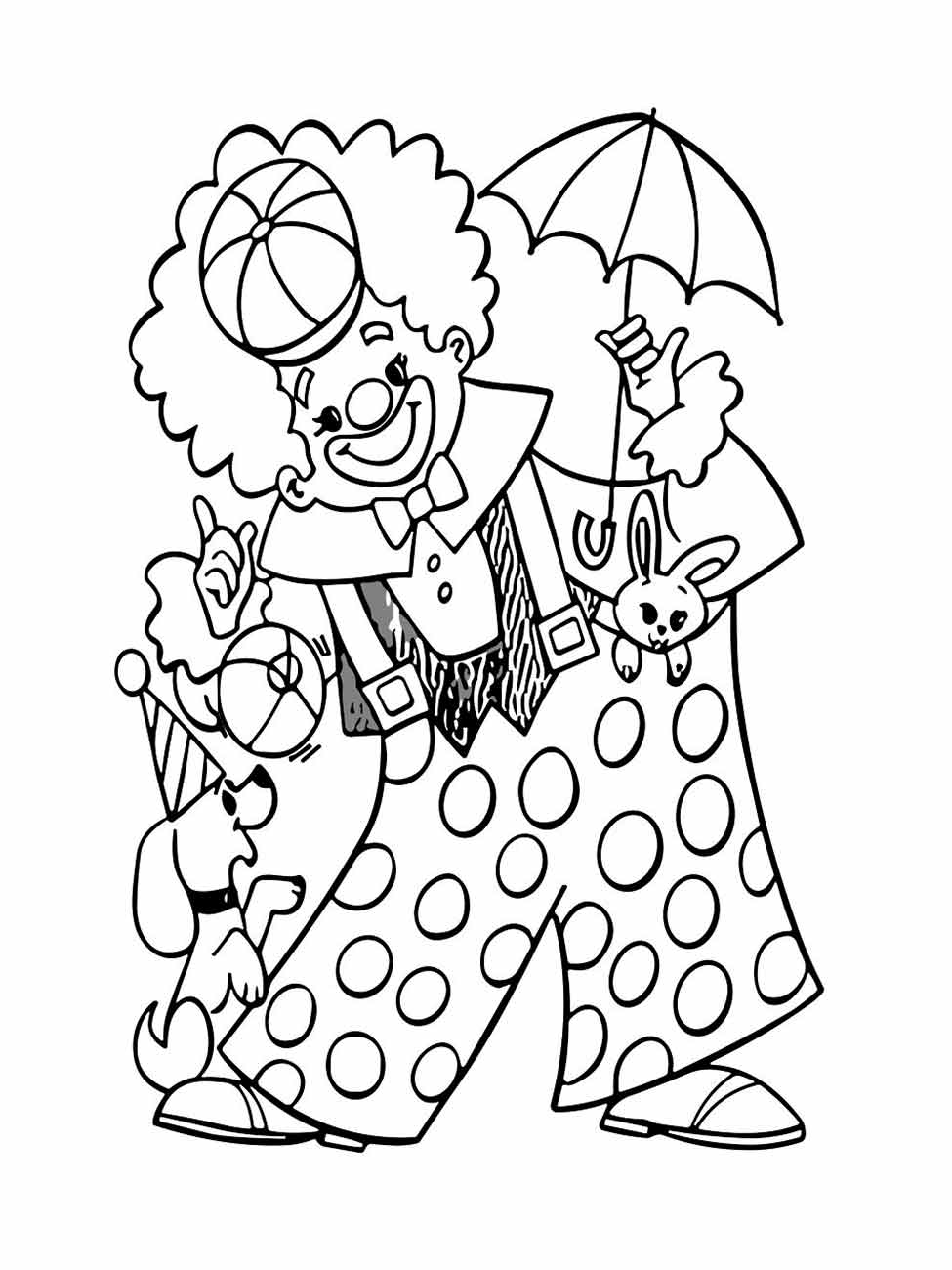 Clown coloring page (55)