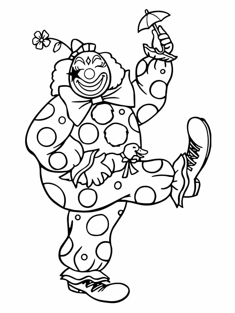 Clown coloring page (57)