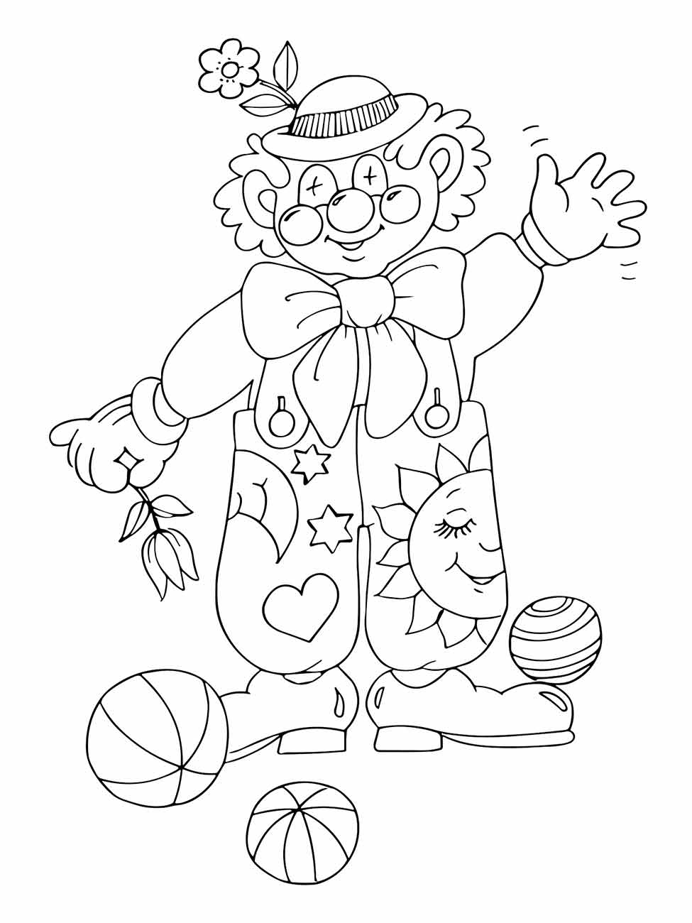 Clown coloring page (59)