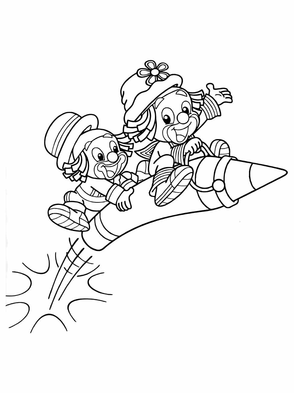 Clown coloring page (6)