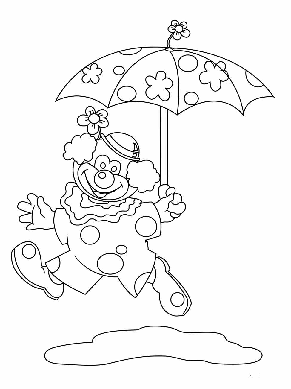 Clown coloring page (60)