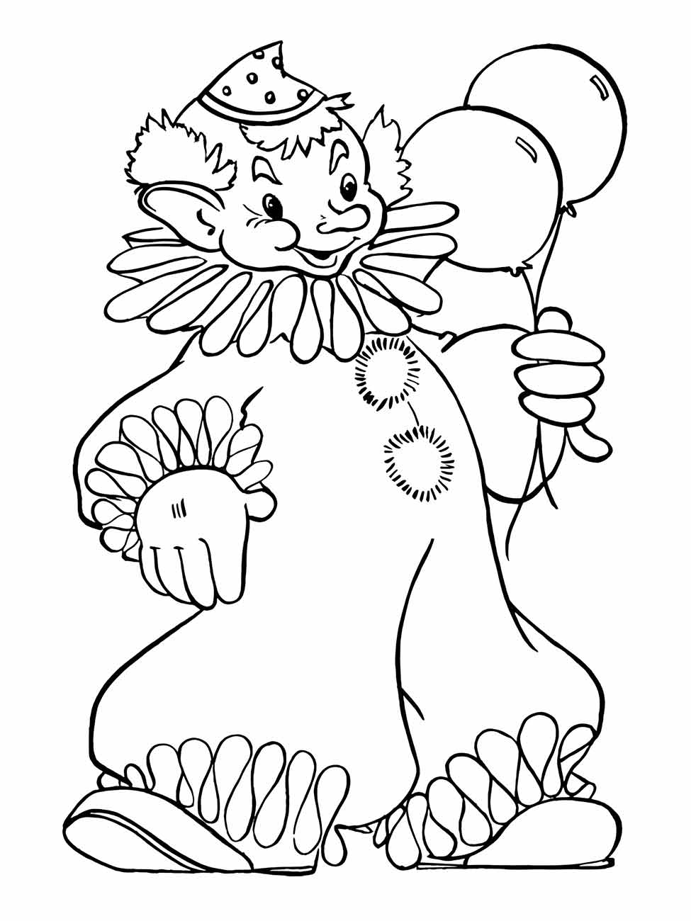 Clown coloring page (61)