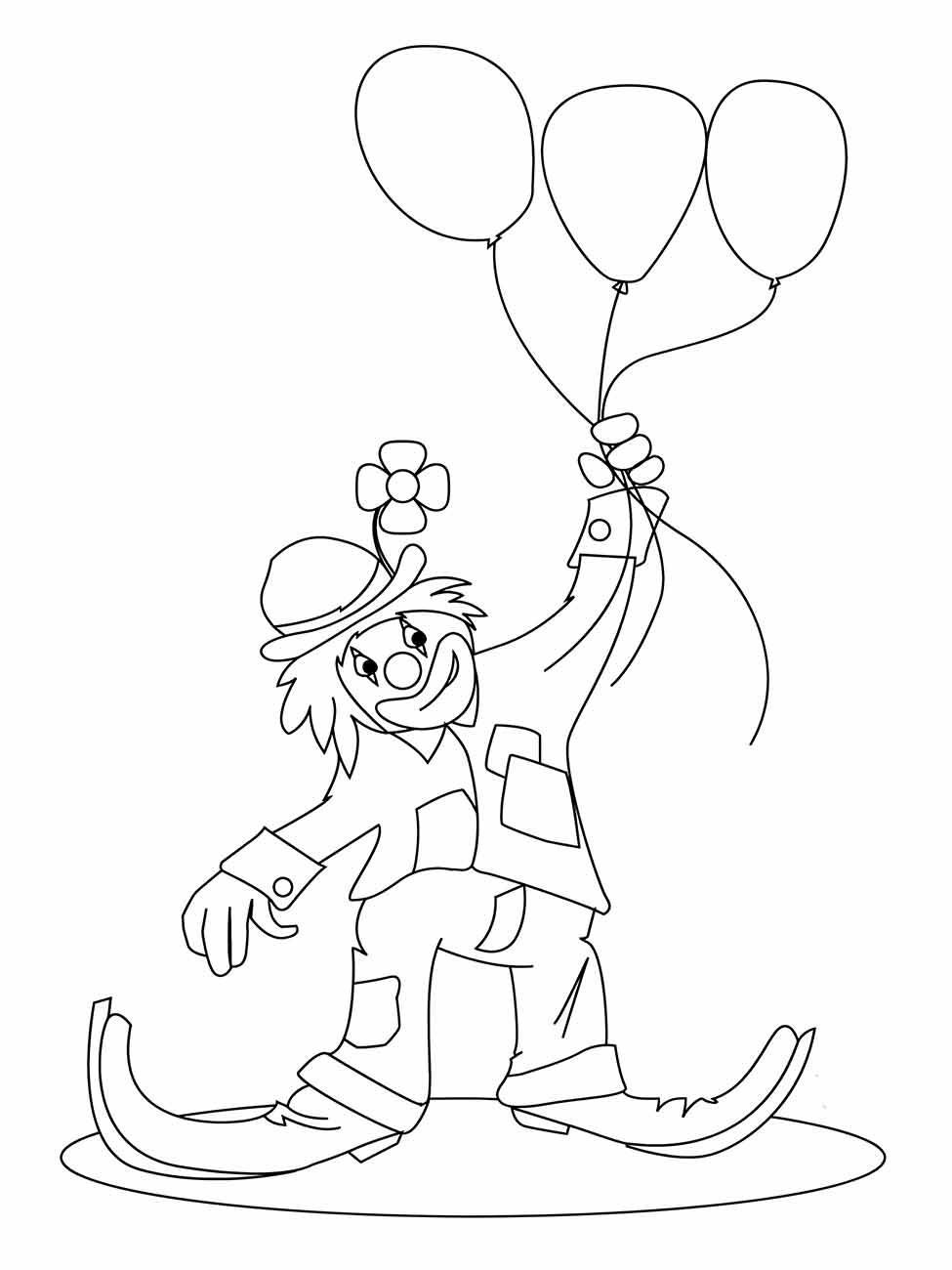 Clown coloring page (62)