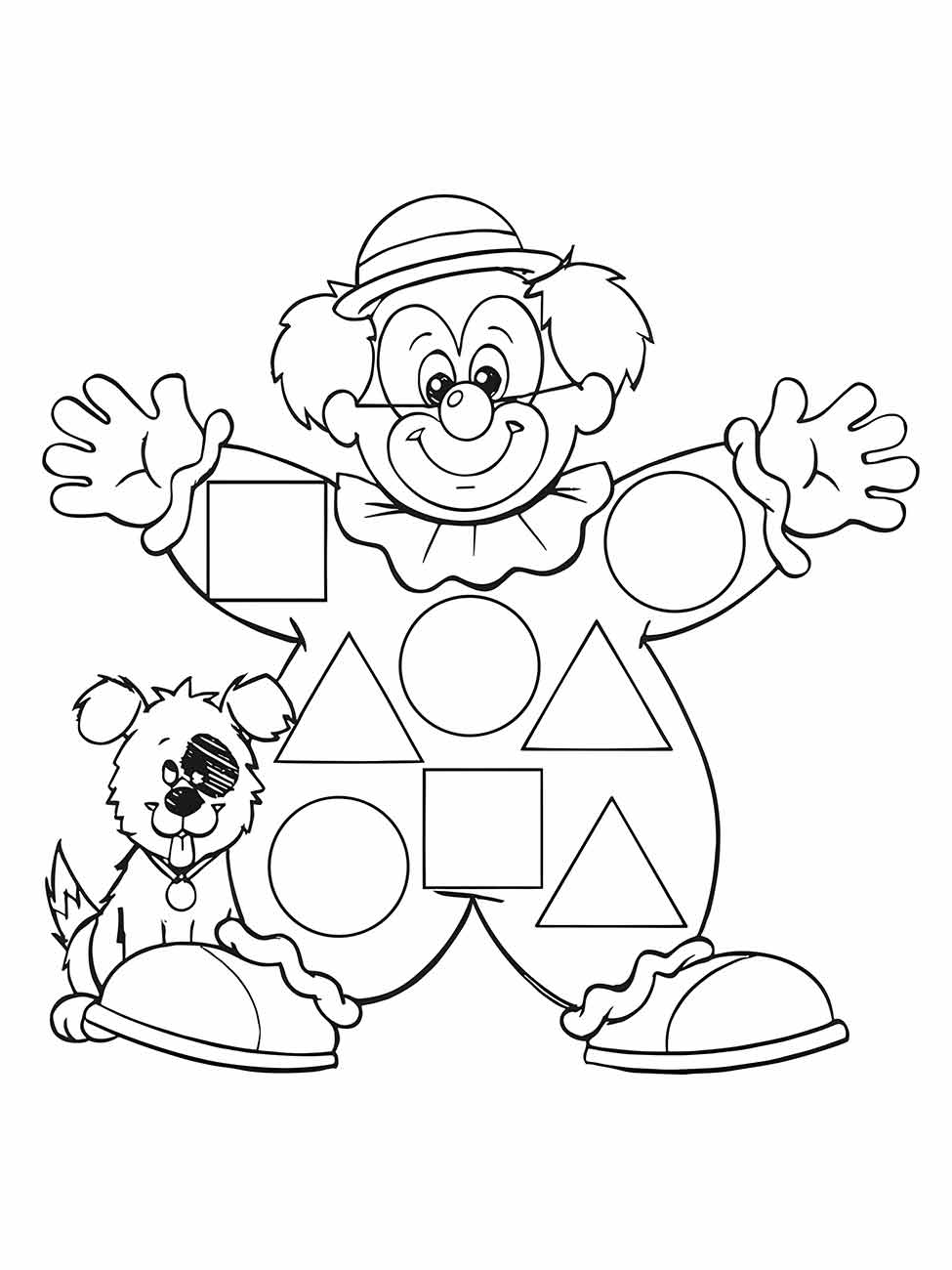 Clown coloring page (63)