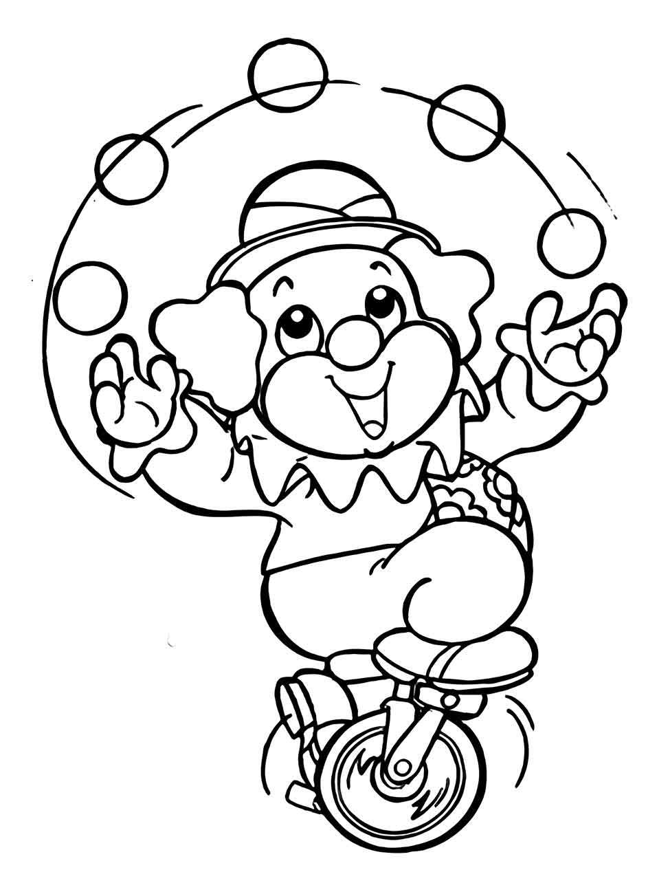 Clown coloring page (64)