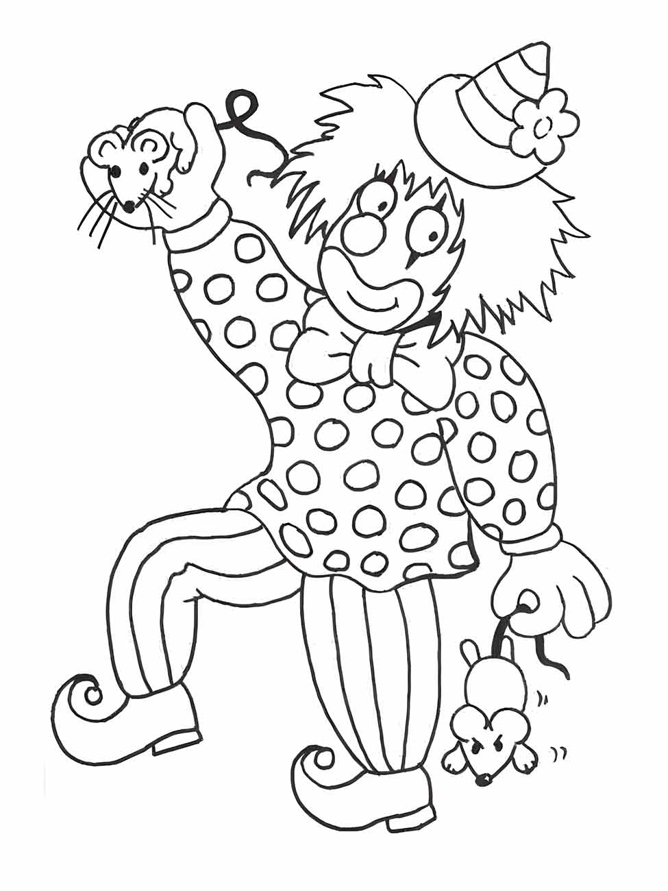 Clown coloring page (65)