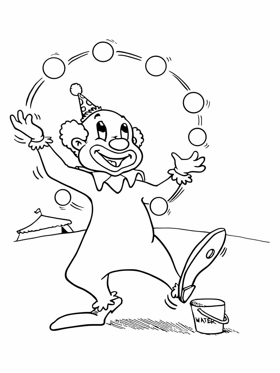 Clown coloring page (66)