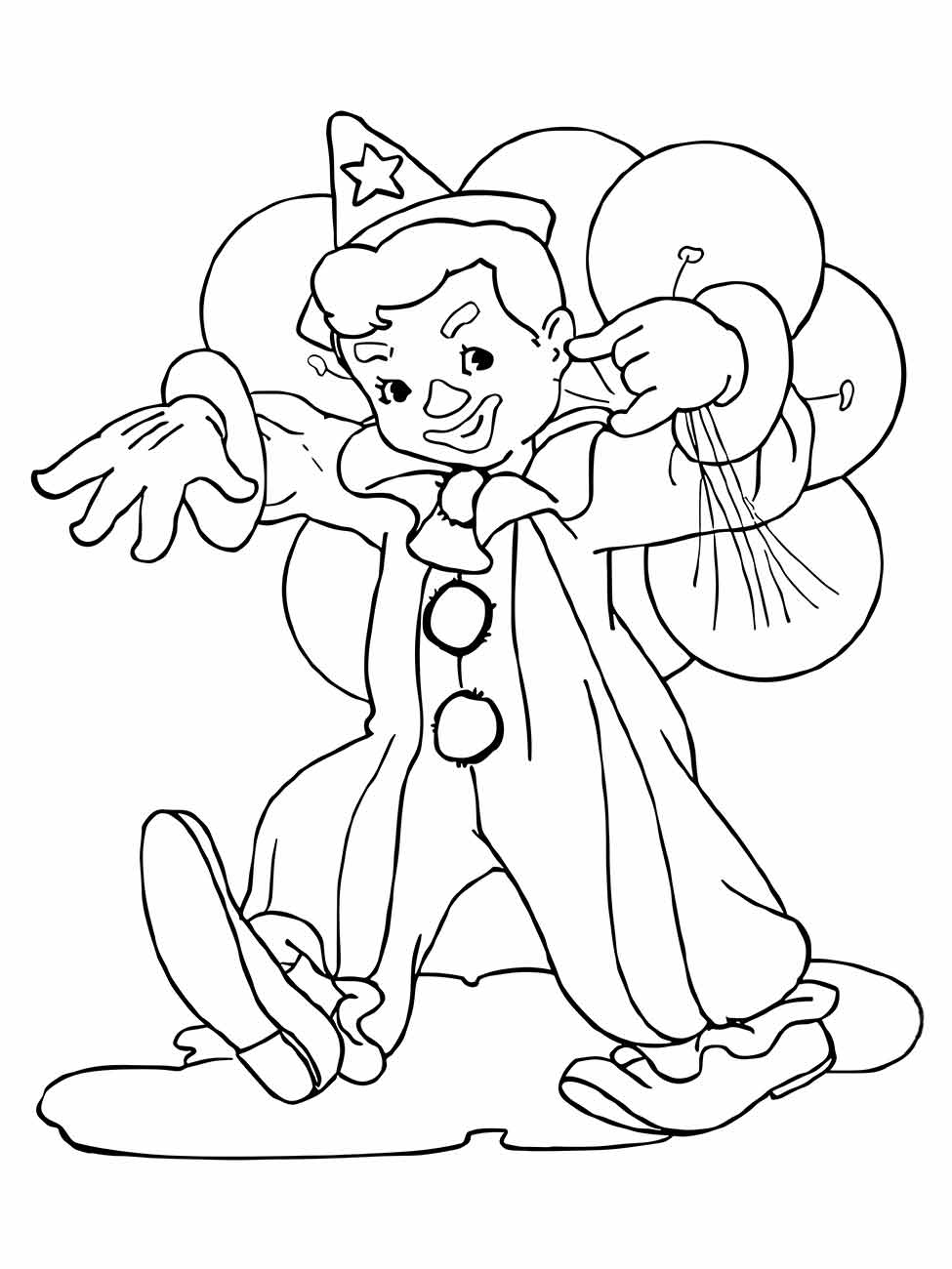 Clown coloring page (67)