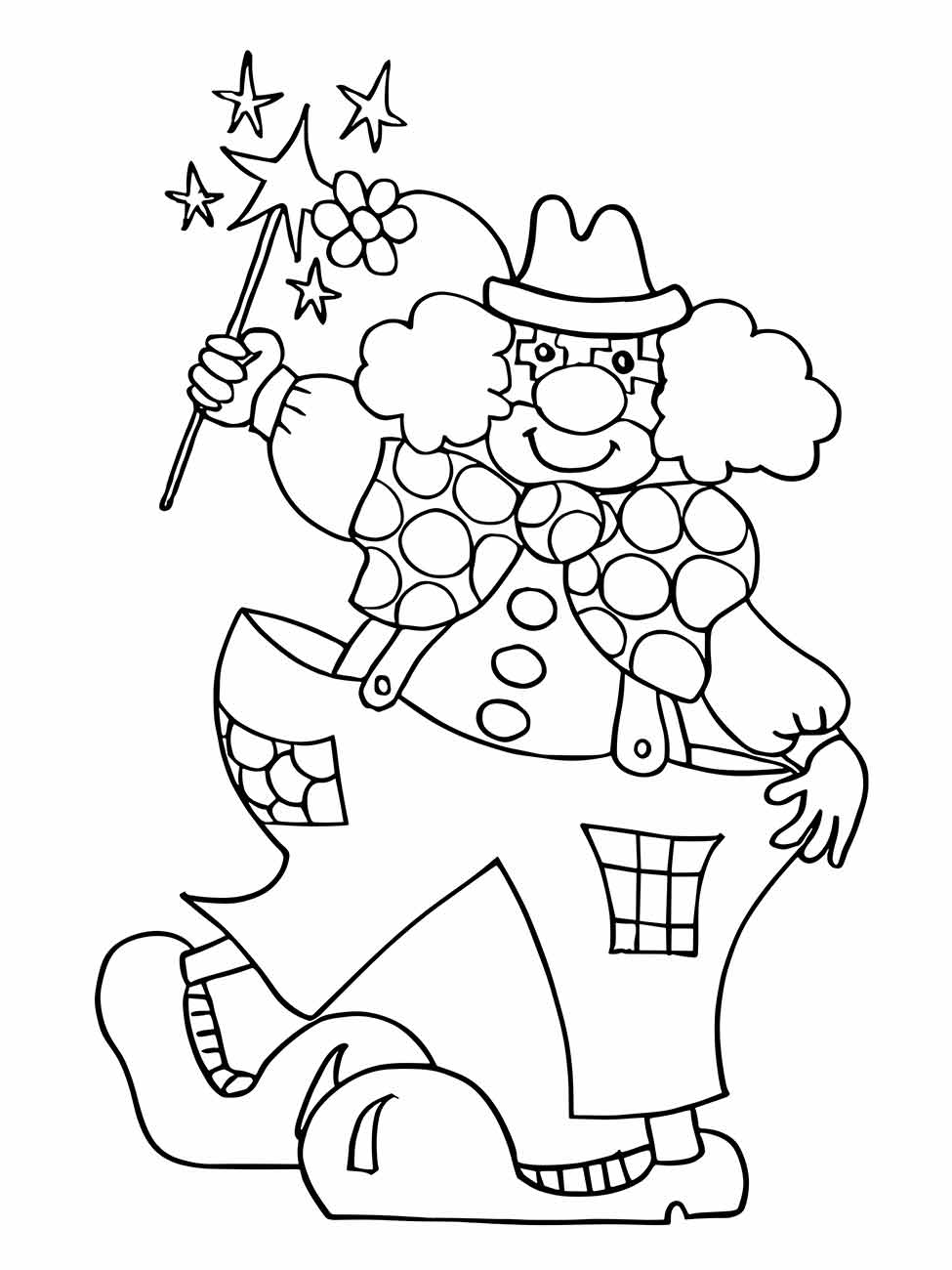 Clown coloring page (68)