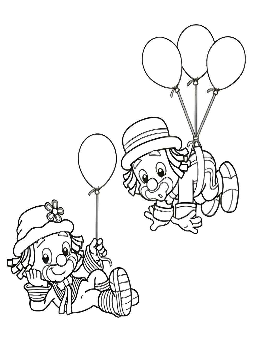 Clown coloring page (7)