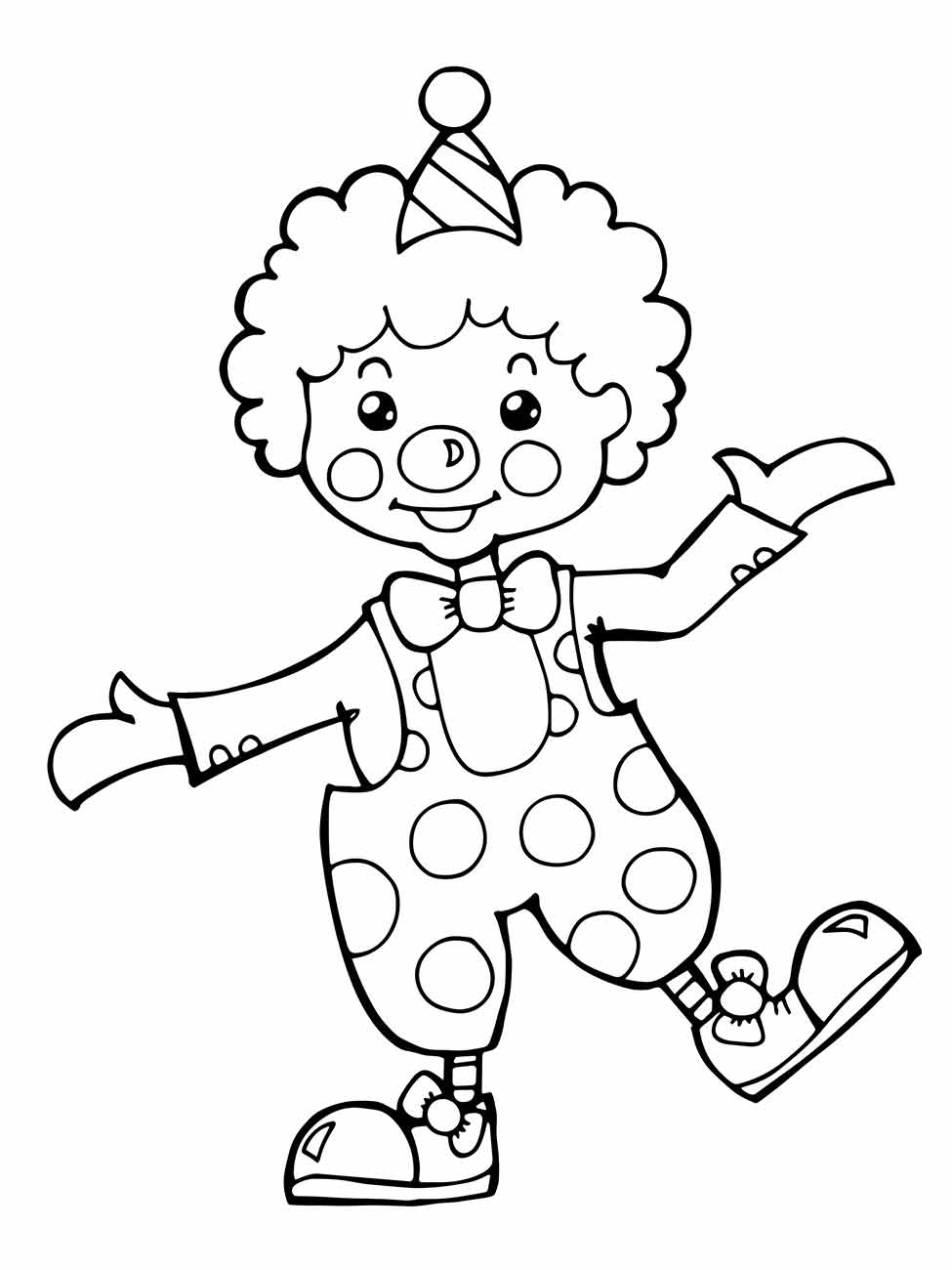 Clown coloring page (8)