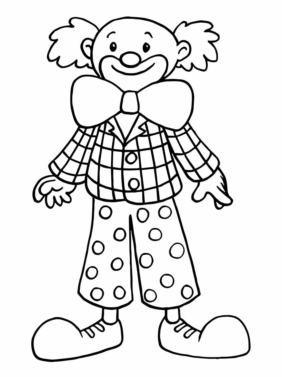 Clown coloring page (9)