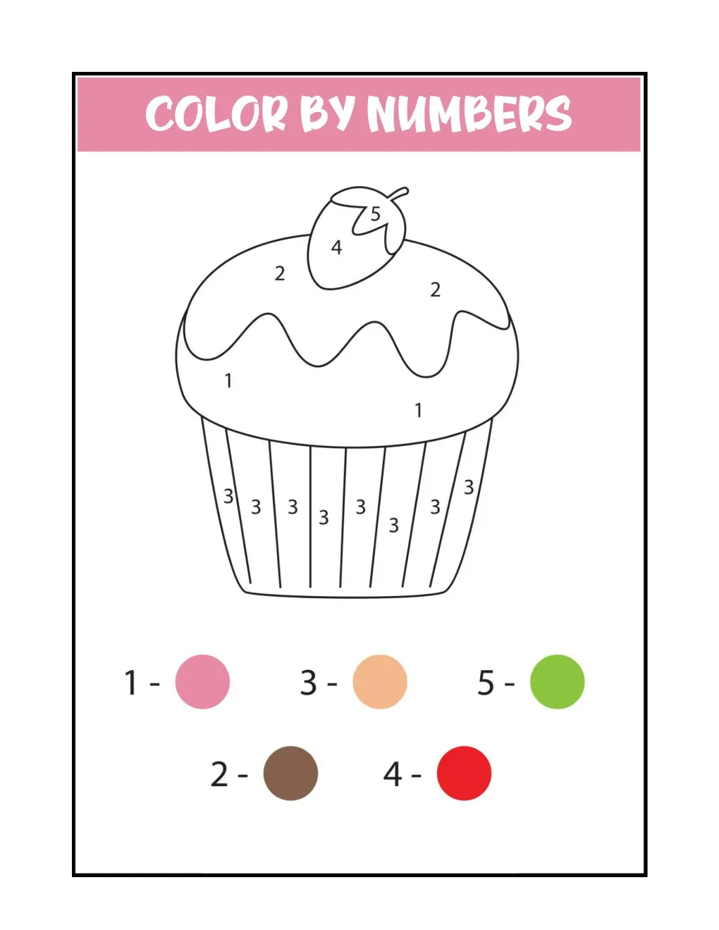 Color by Numbers coloring page (10)