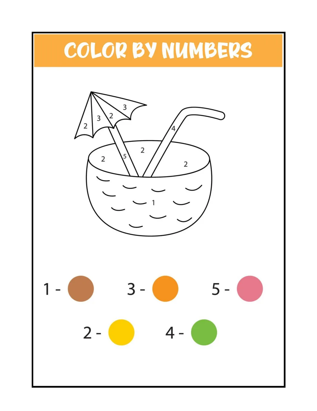 Color by Numbers coloring page (11)