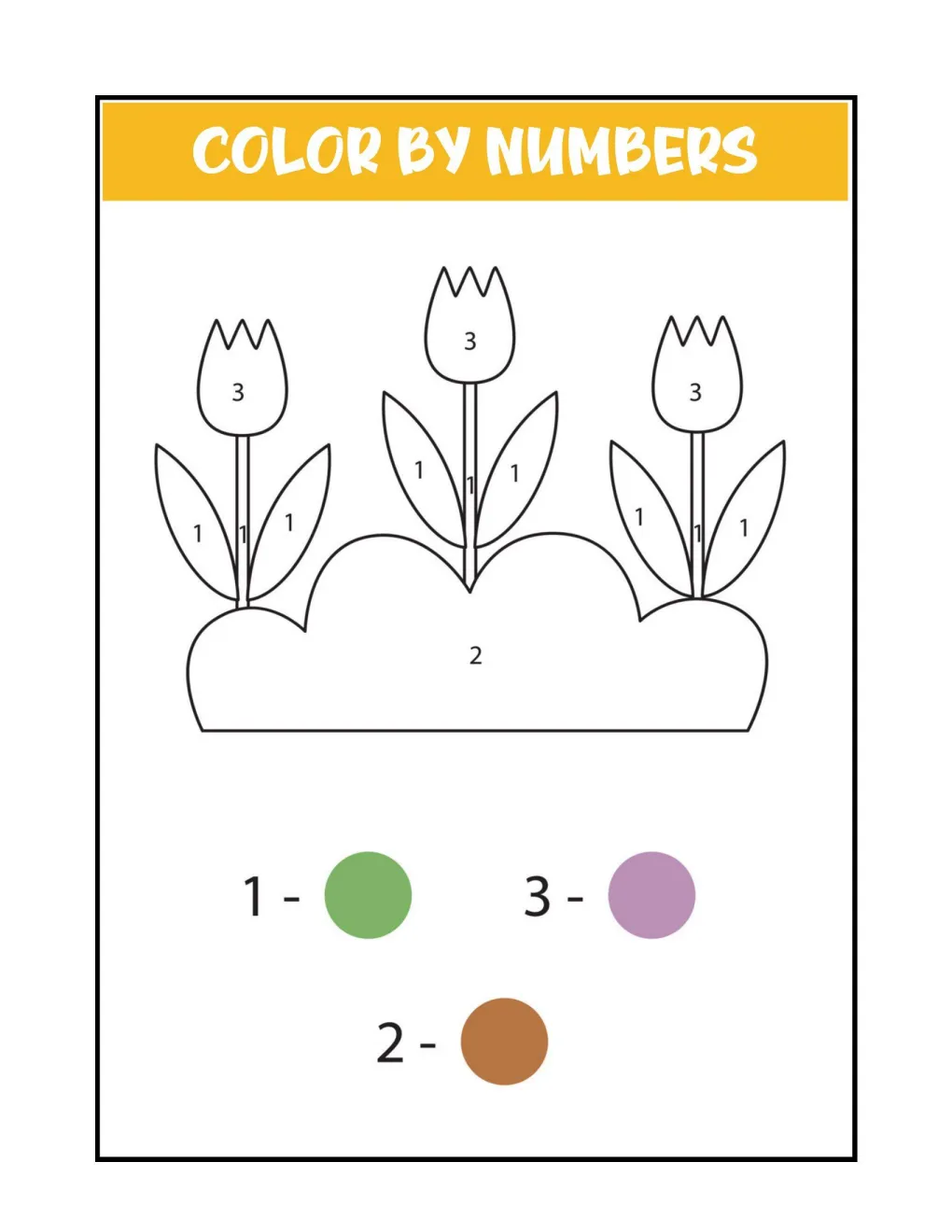 Color by Numbers coloring page (12)