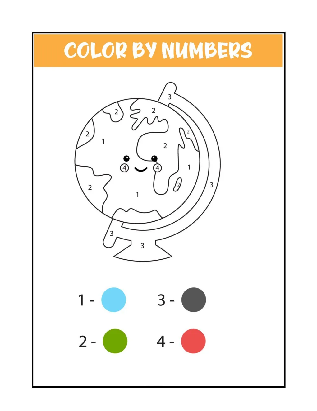 Color by Numbers coloring page (13)