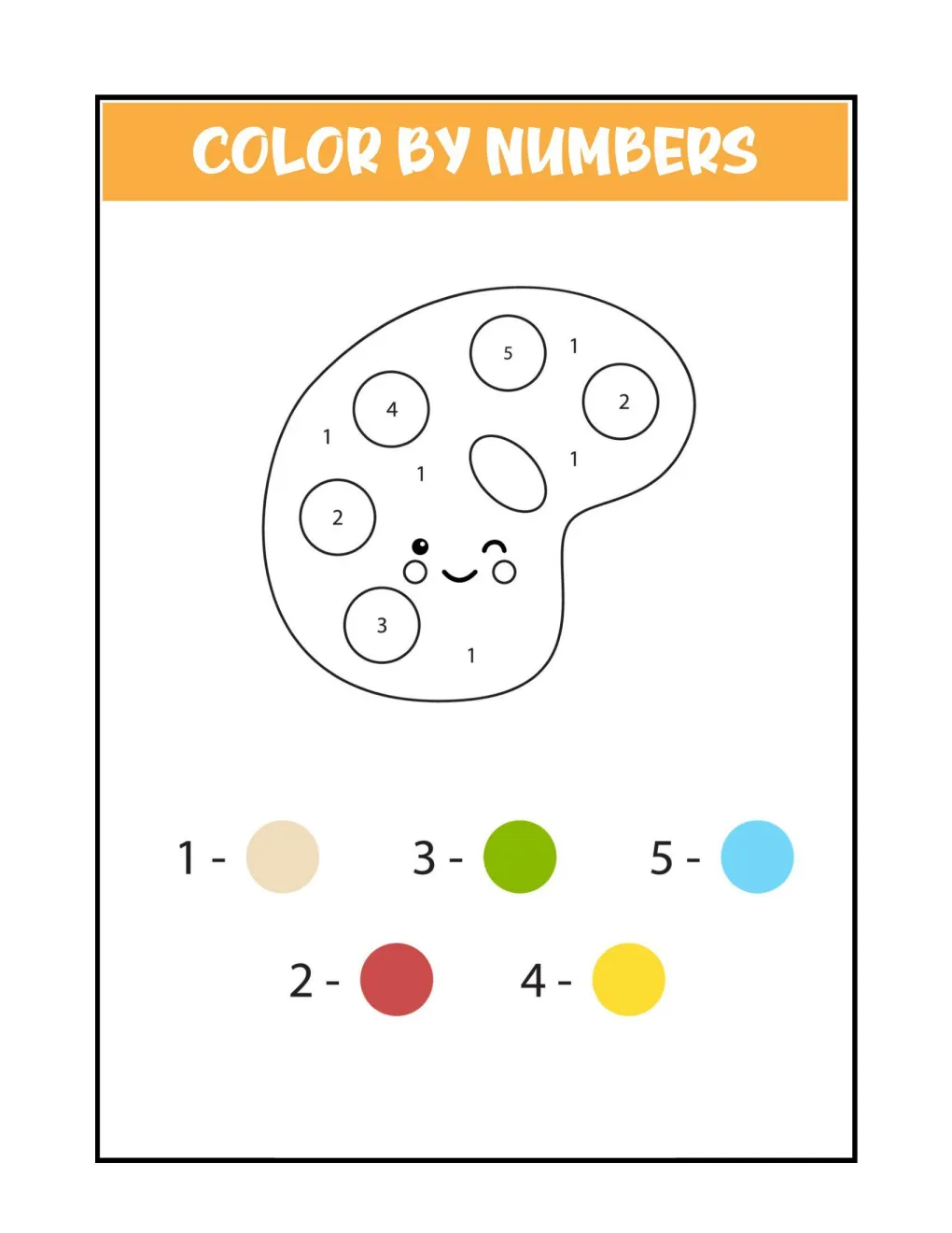 Color by Numbers coloring page (16)