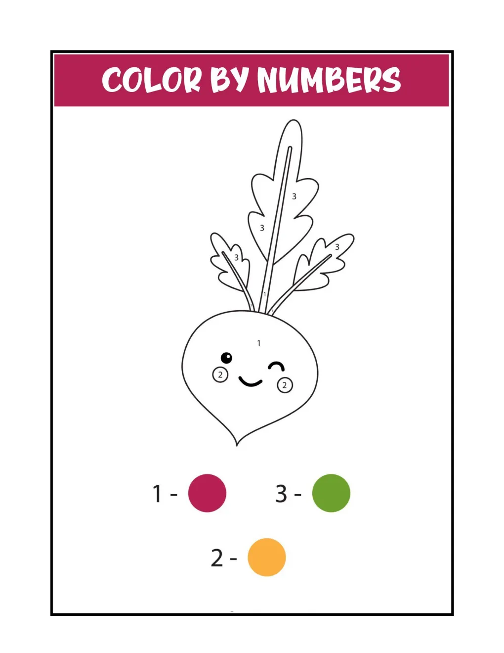 Color by Numbers coloring page (18)