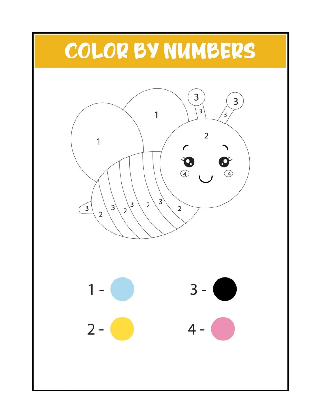 Color by Numbers coloring page (2)