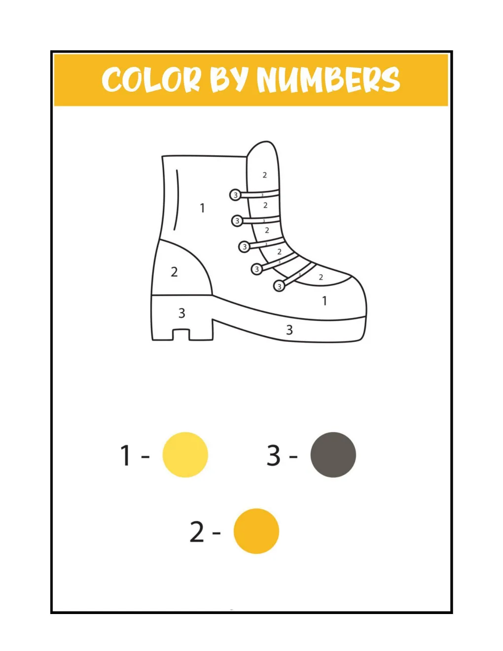 Color by Numbers coloring page (20)