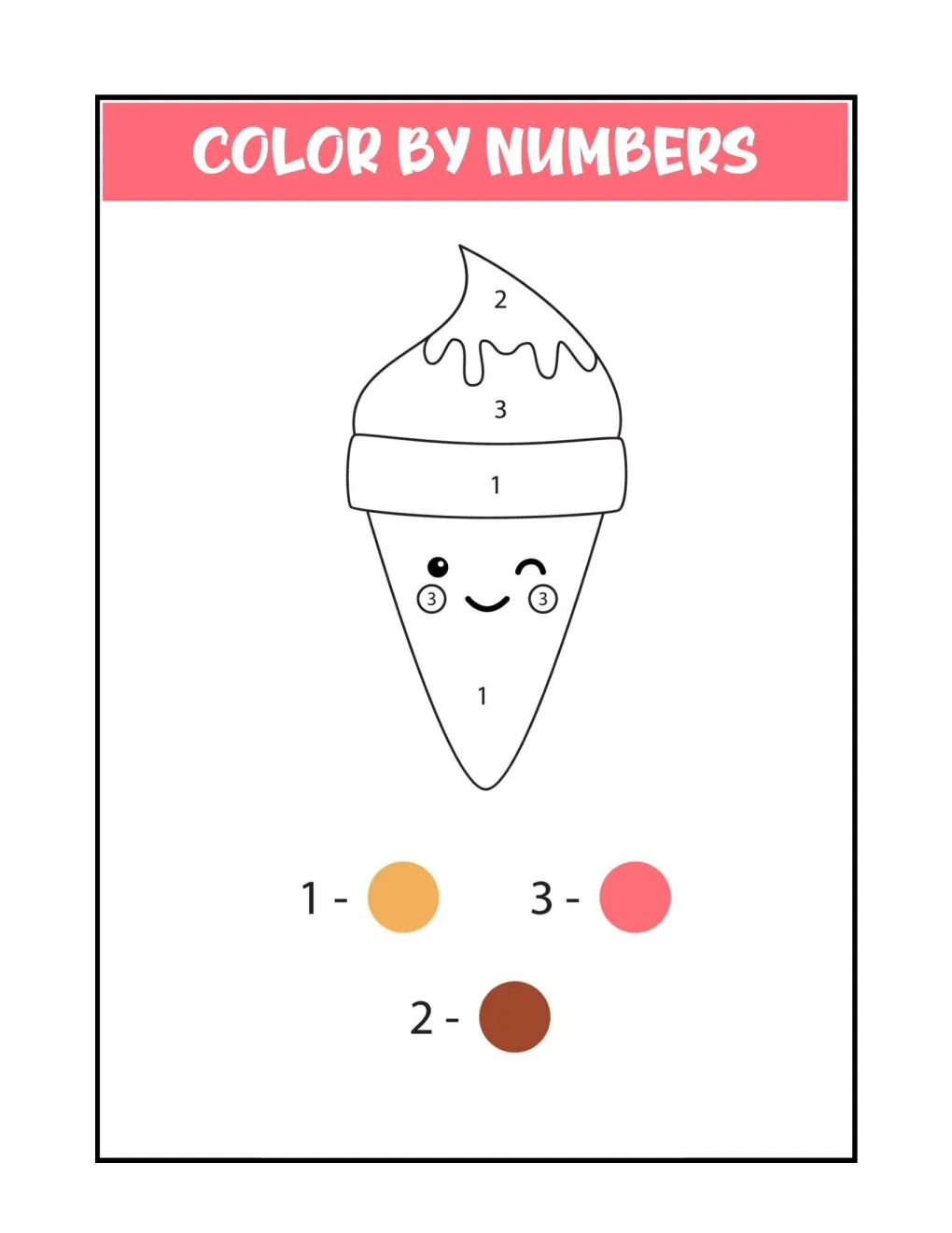 Color by Numbers coloring page (21)