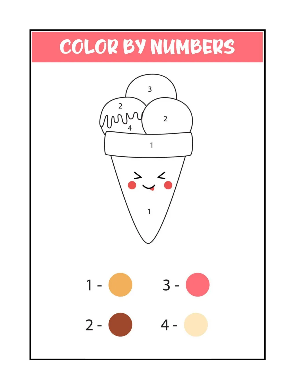 Color by Numbers coloring page (22)