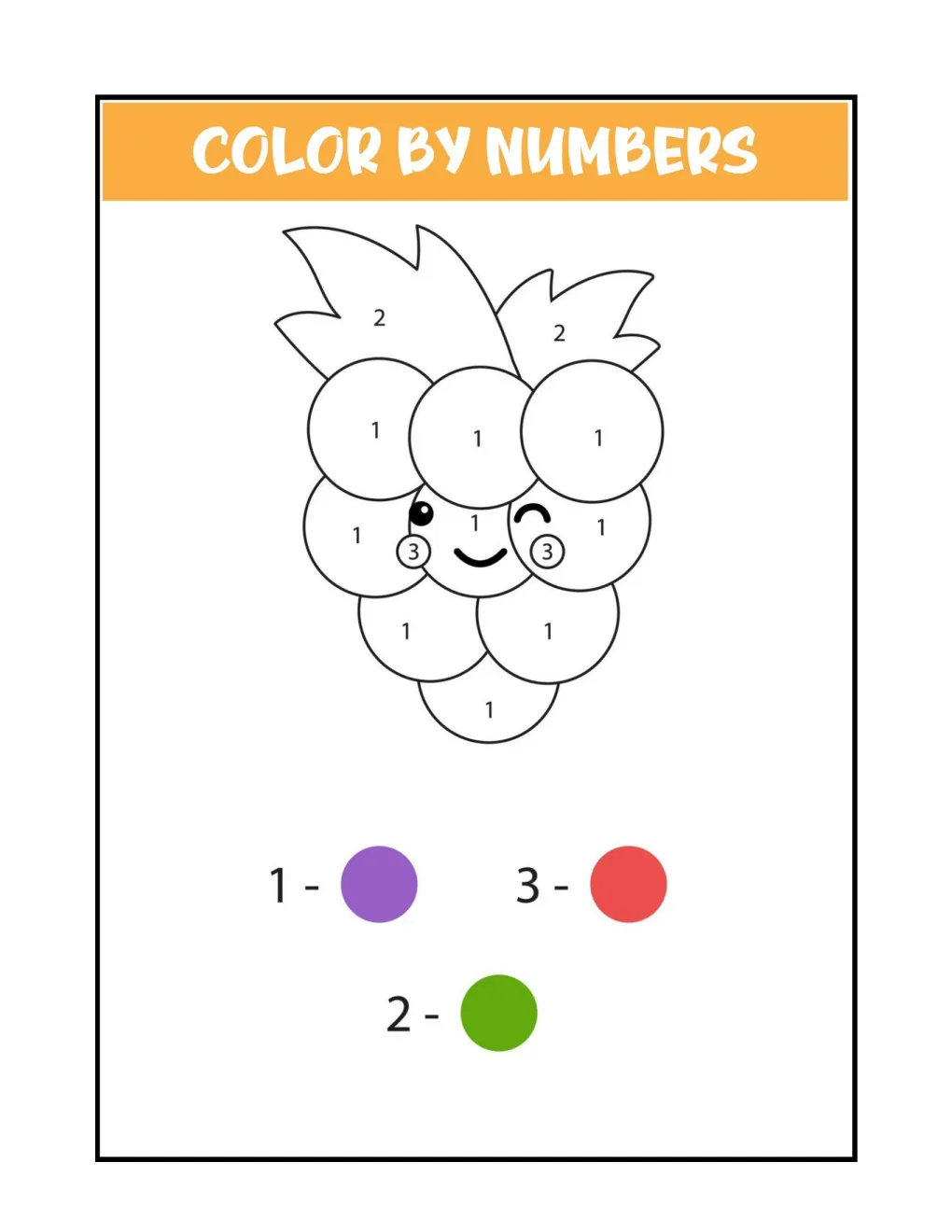 Color by Numbers coloring page (24)