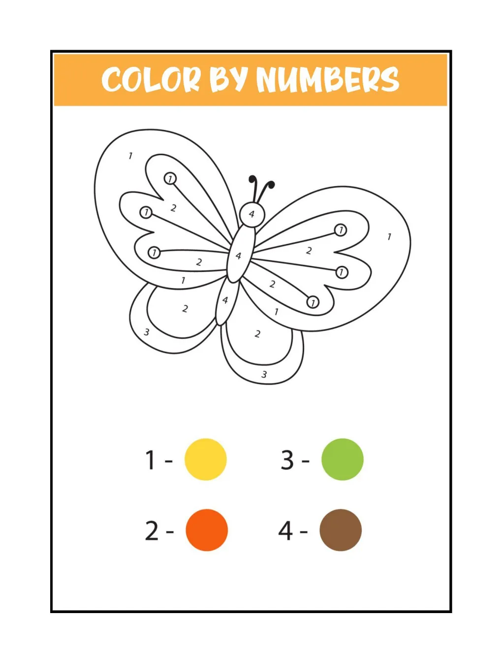 Color by Numbers coloring page (6)