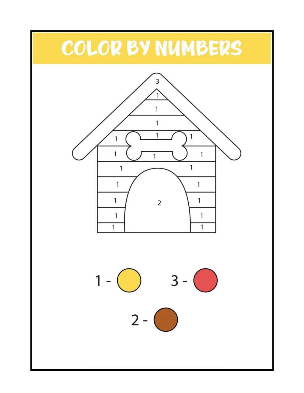 Color by Numbers coloring page (7)